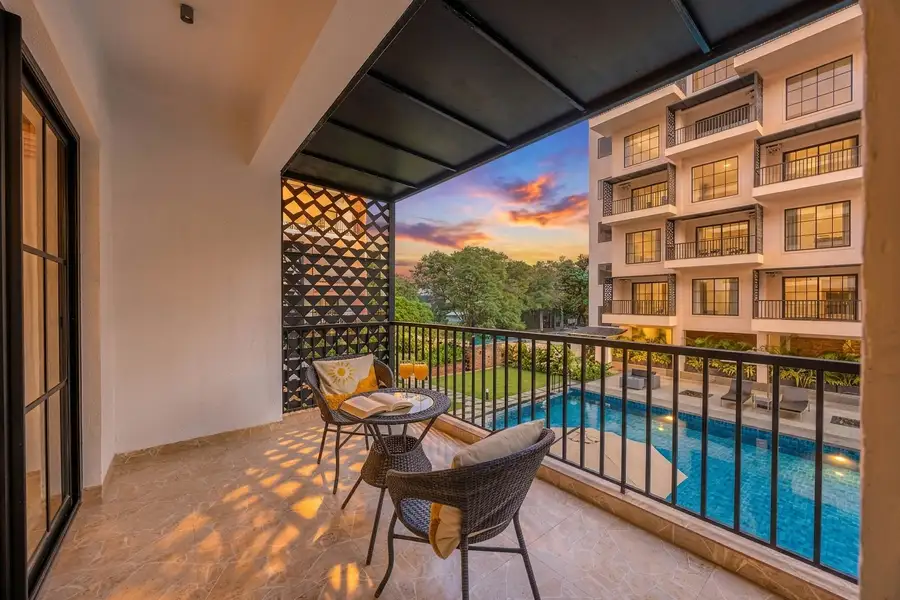 1 BHK Deluxe Apartment w/ Balcony @ Imperial Avtara Suites, North Goa