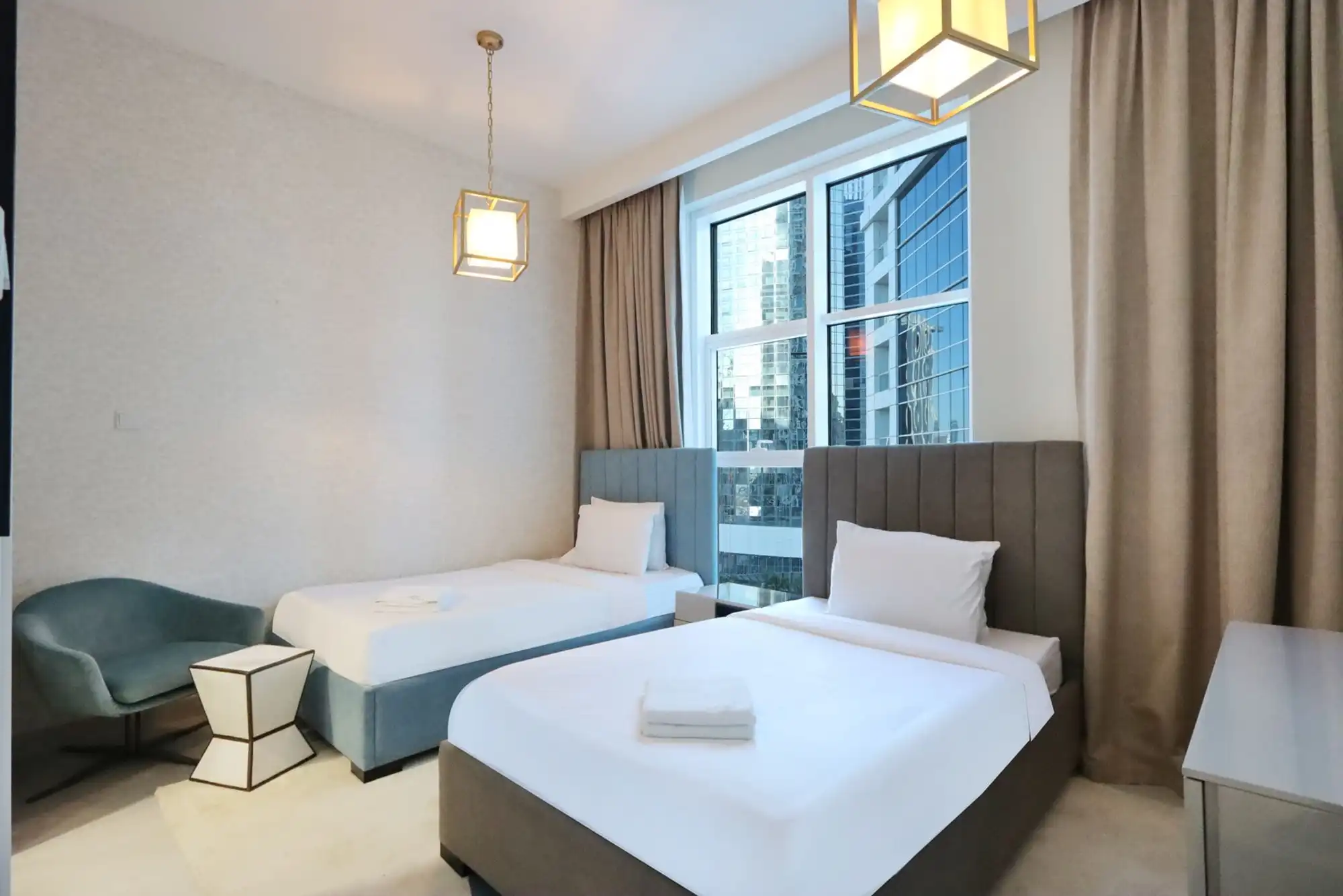 2BR City Central Suite in Marina Arcade, Dubai