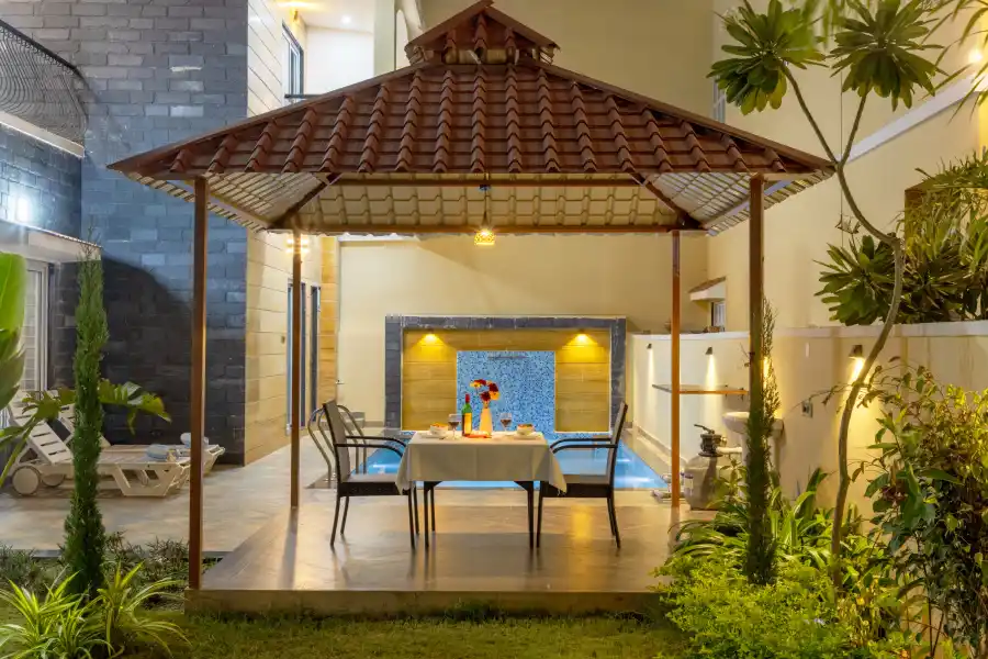 Aravilla-3-bedroom-private-pool-udaipur-aravalli-retreat-Lawns, Udaipur