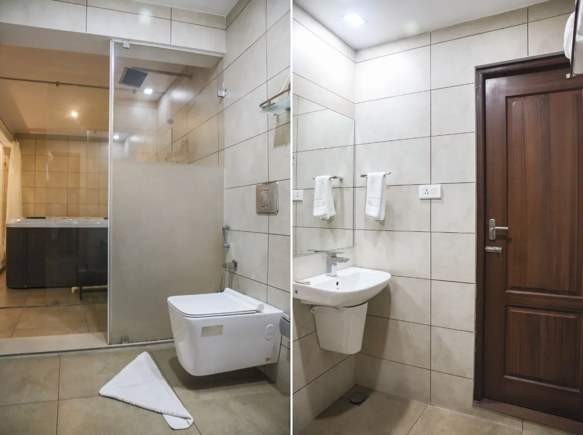 Athirappilly Green Trees Resort Bathroom