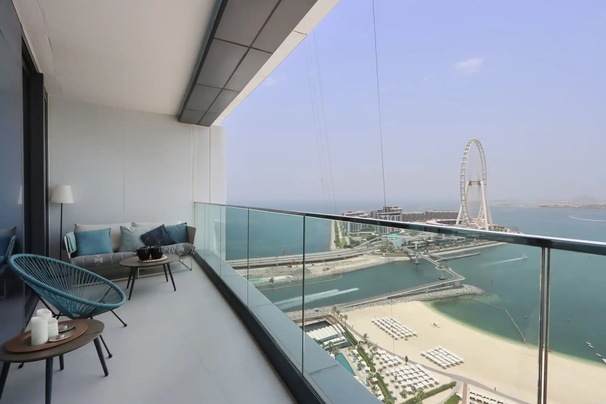 Beachfront 2B with Sea & Ain Dubai Views, Dubai