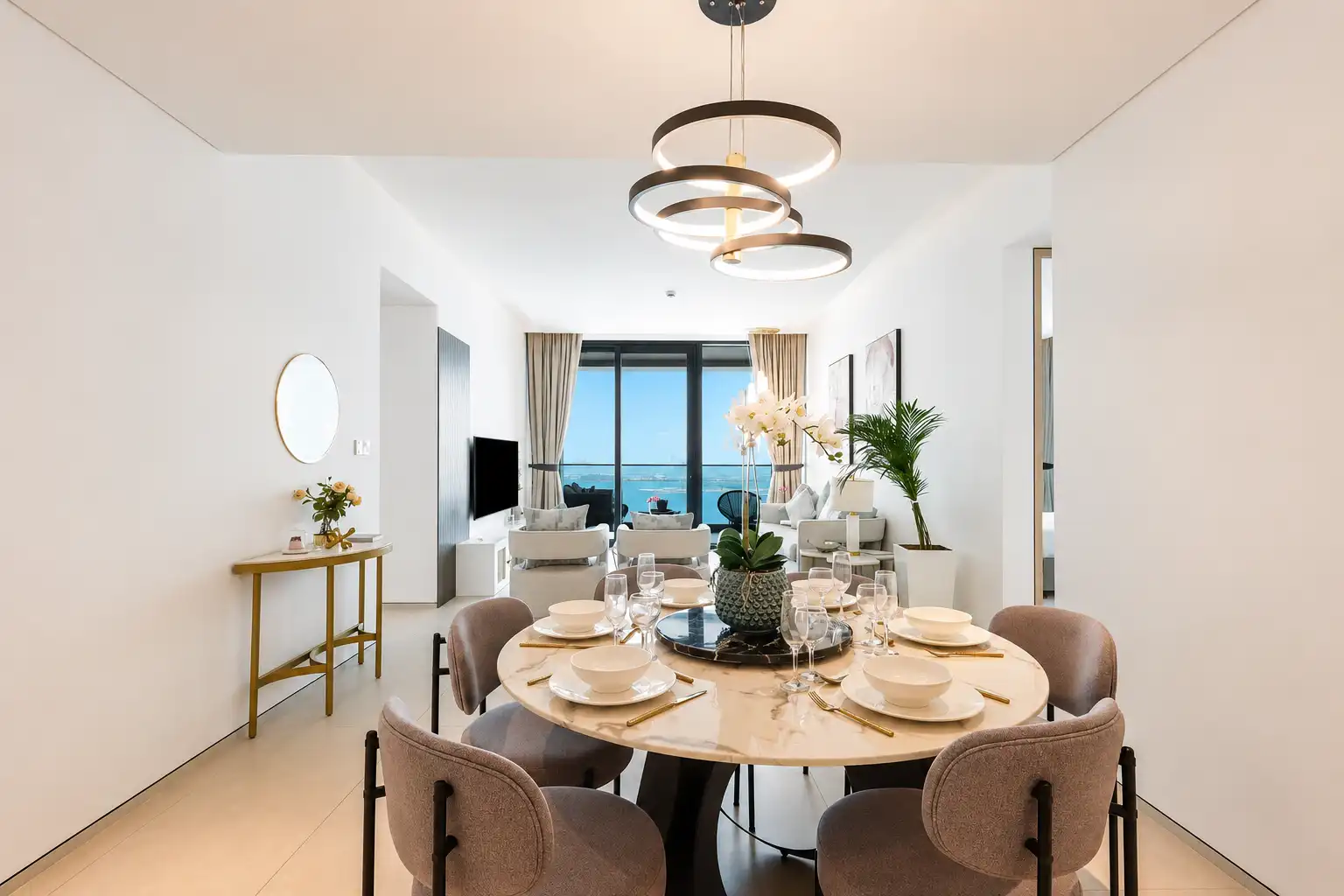 Beachfront 2B with Sea & Ain Dubai Views, Dubai