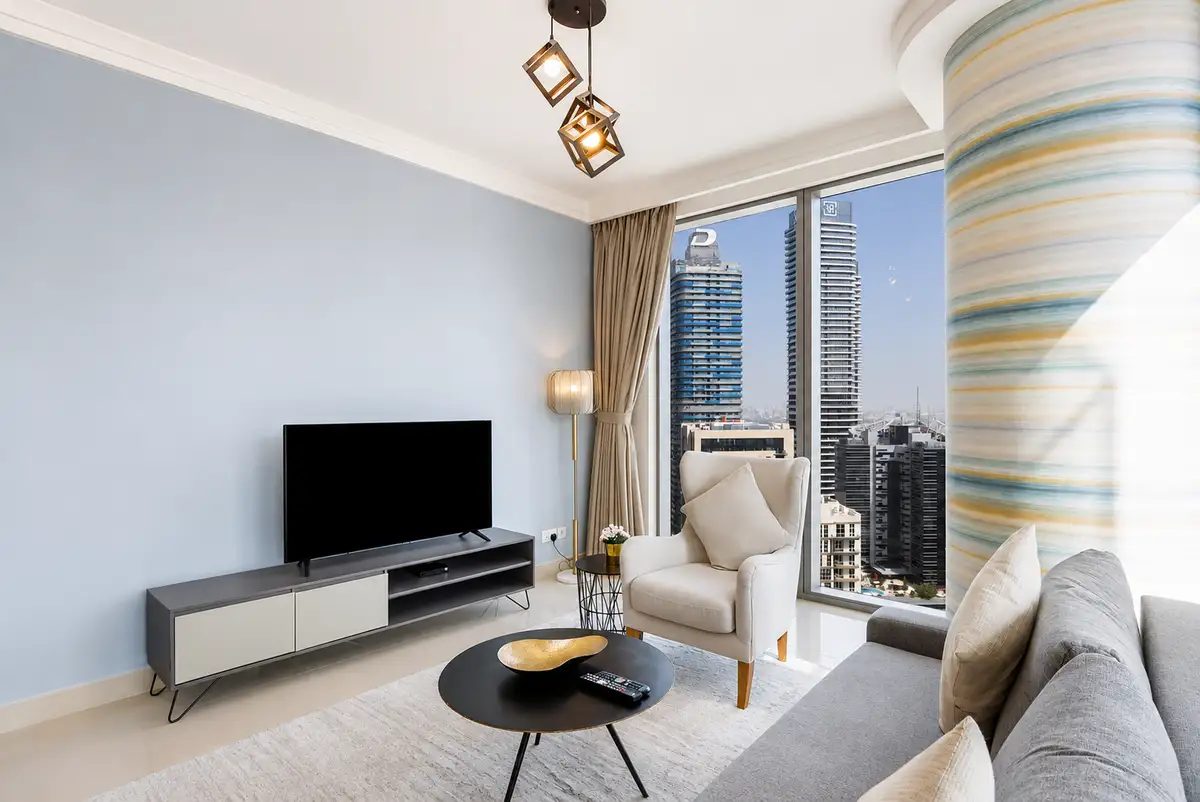Bright 1BR, Boulevard Point, Dubai