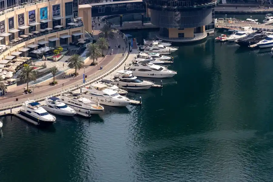 Bright 1BR with Marina & City Views, Dubai