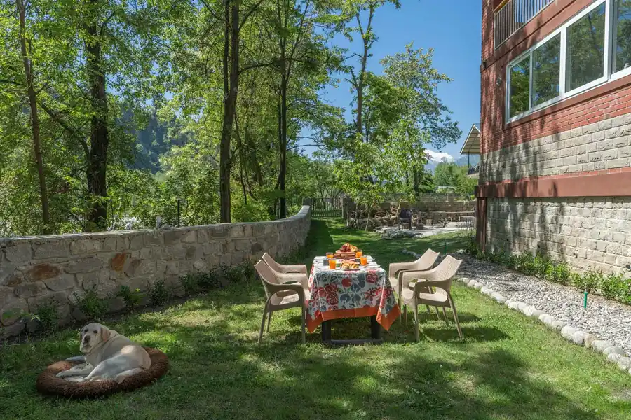 Double Room @ Shamrock Riverfront, Manali