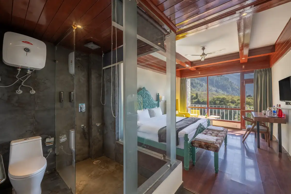Echor Himalayan Aurum Resort & Spa, Manali Premier Jacuzzi Room with Balcony (Mountain View)