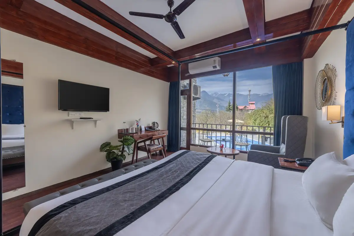 Echor Himalayan Aurum Resort & Spa, Manali Superior Deluxe Room with Balcony (Pool View)