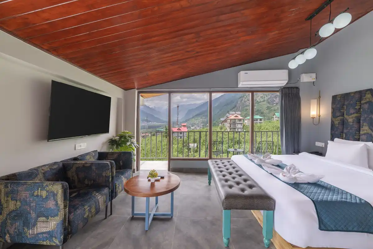 Echor Himalayan Aurum Resort & Spa, Manali Premium Terrace Room With Balcony (Mountain View)