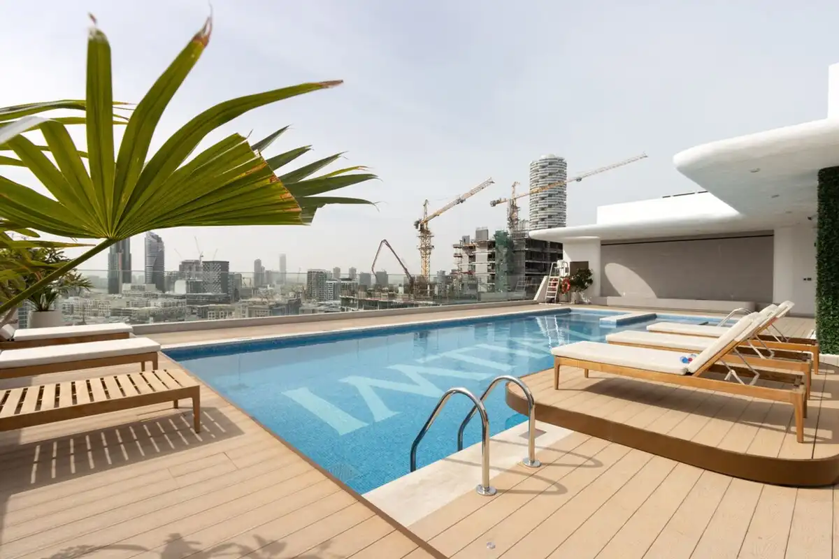 Elegant Designer Studio - Balcony, Dubai