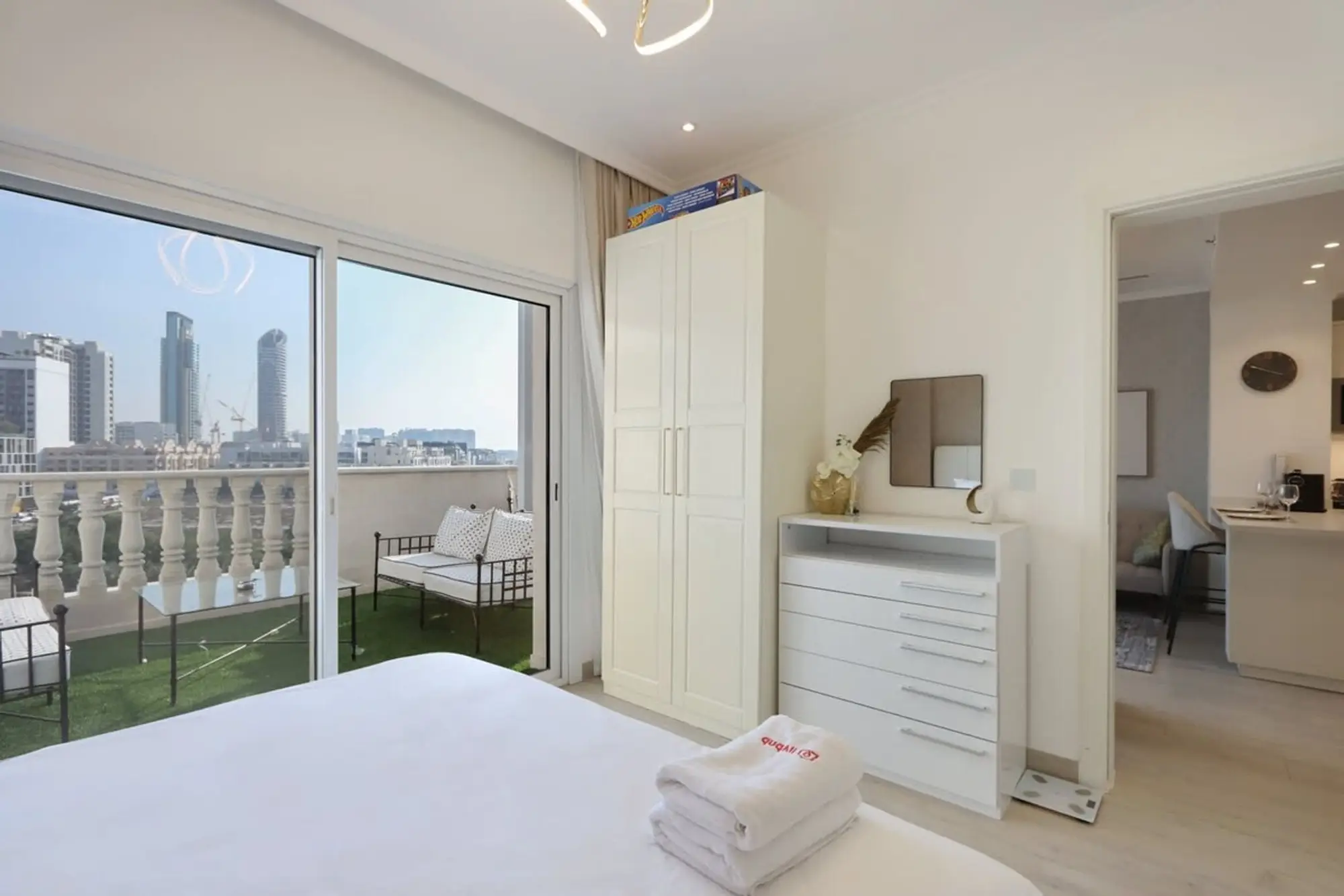 Homey 1B with Spacious Terrace in JVC, Dubai