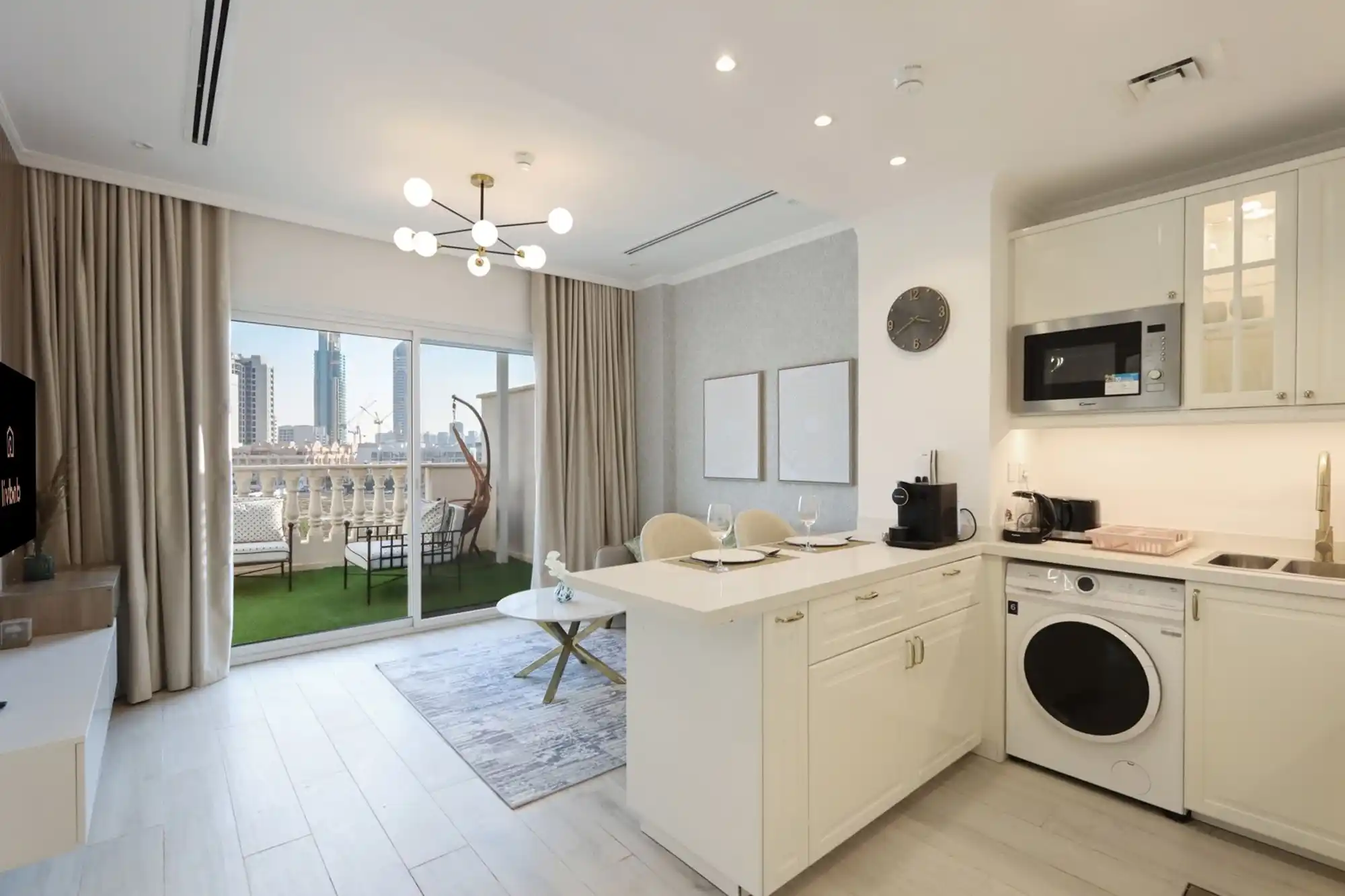 Homey 1B with Spacious Terrace in JVC, Dubai