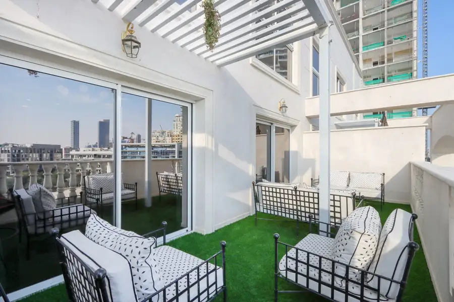 Homey 1B with Spacious Terrace in JVC, Dubai