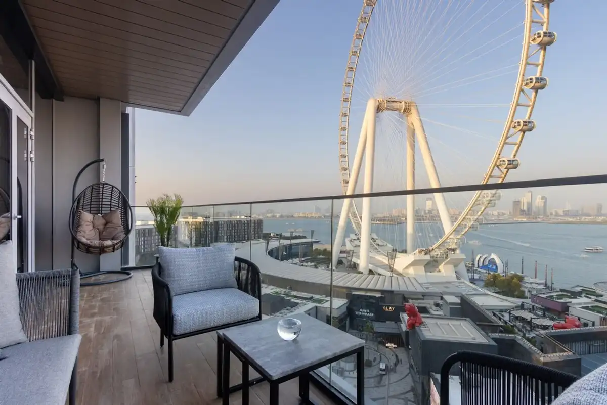 Luxury 2BR with Sea, Ain Dubai & Skyline Views, Dubai
