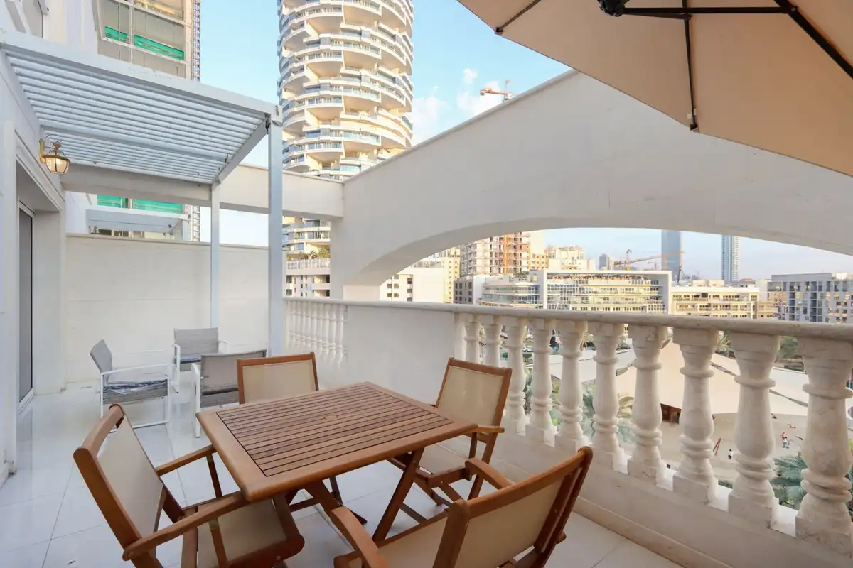 Modern 1BR Oasis with Stunning Terrace, JVC, Dubai