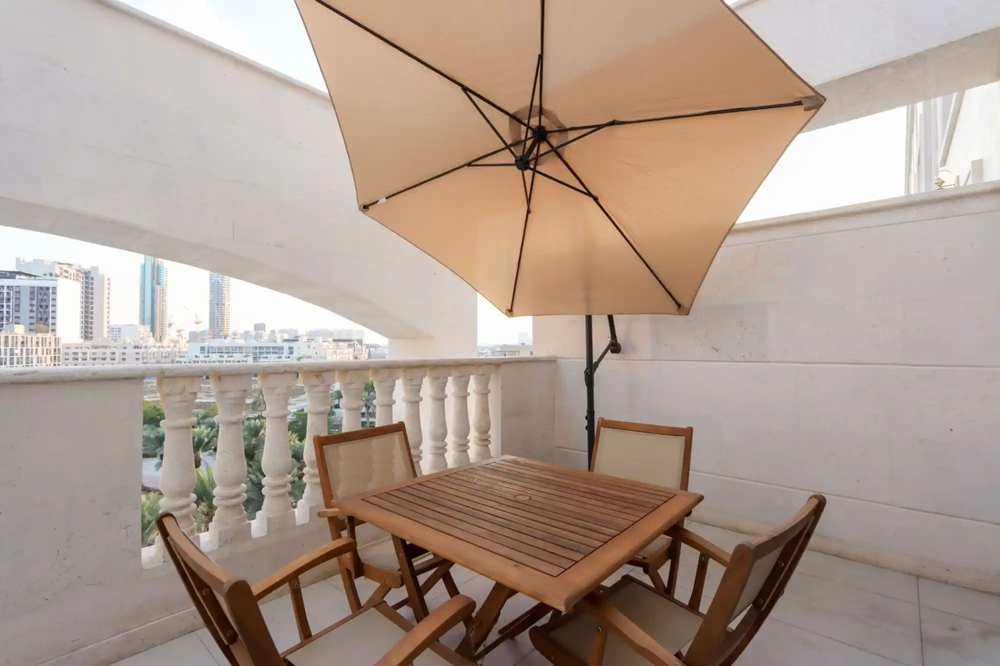 Modern 1BR Oasis with Stunning Terrace, JVC, Dubai