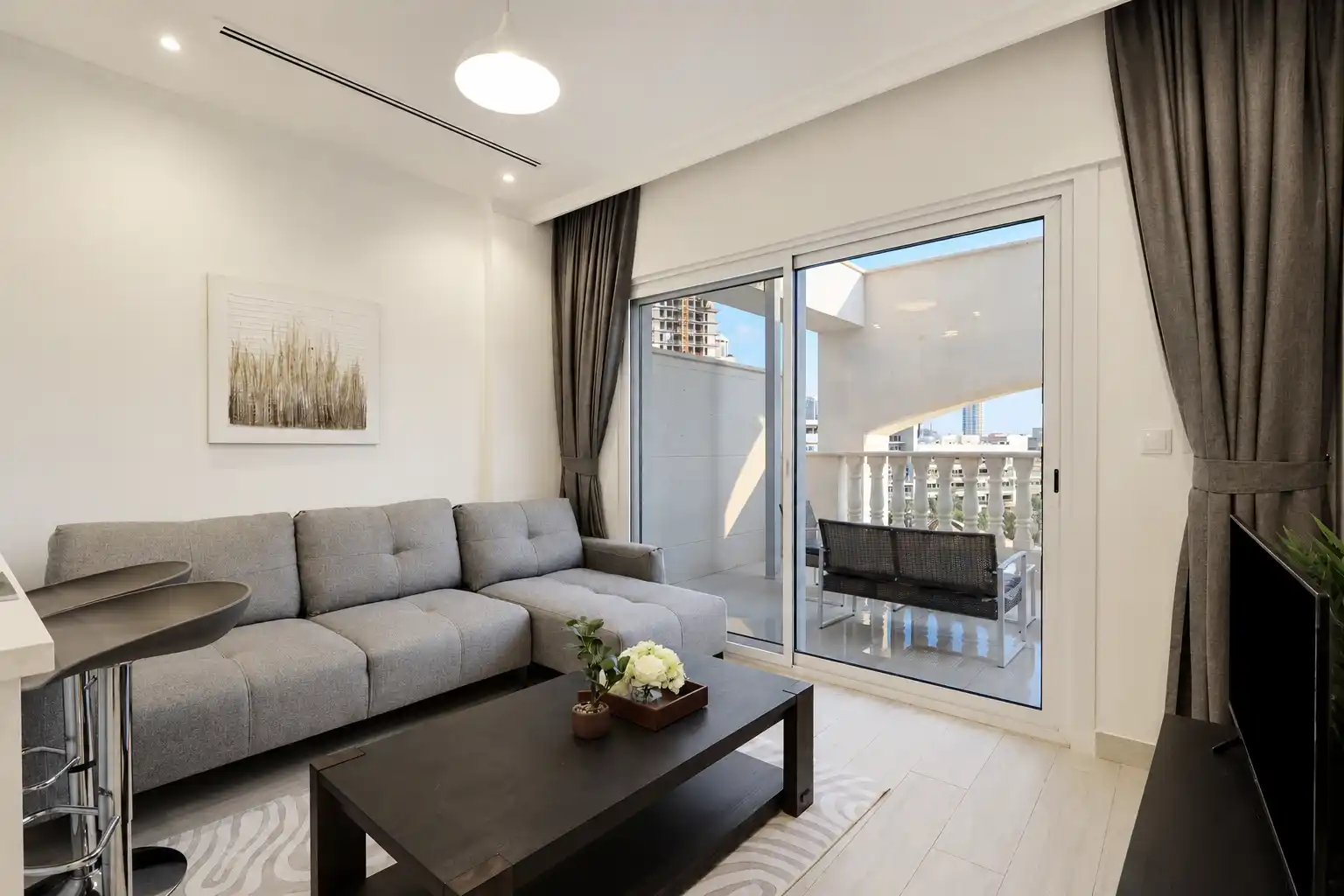 Modern 1BR Oasis with Stunning Terrace, JVC, Dubai