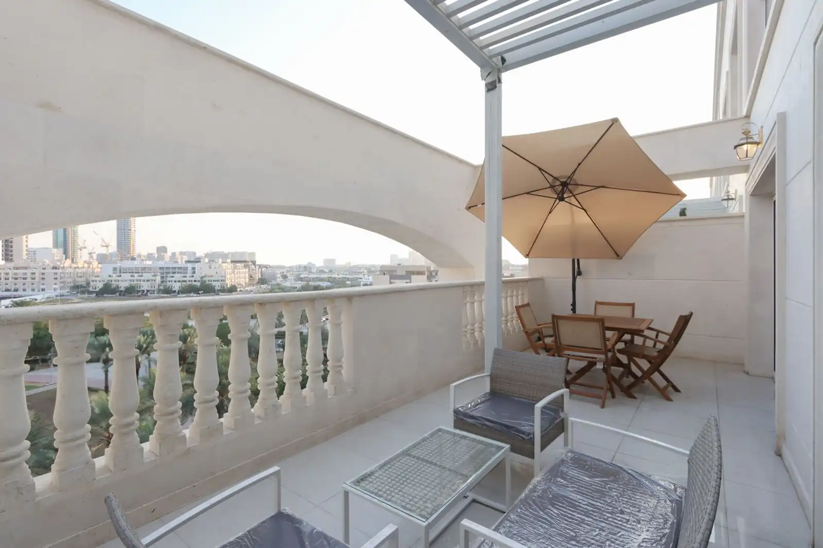 Modern 1BR Oasis with Stunning Terrace, JVC, Dubai
