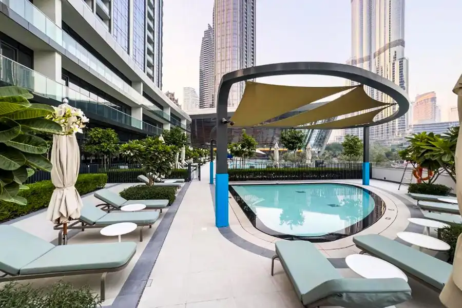 Modern 2BR with Partial Burj Khalifa View, Dubai