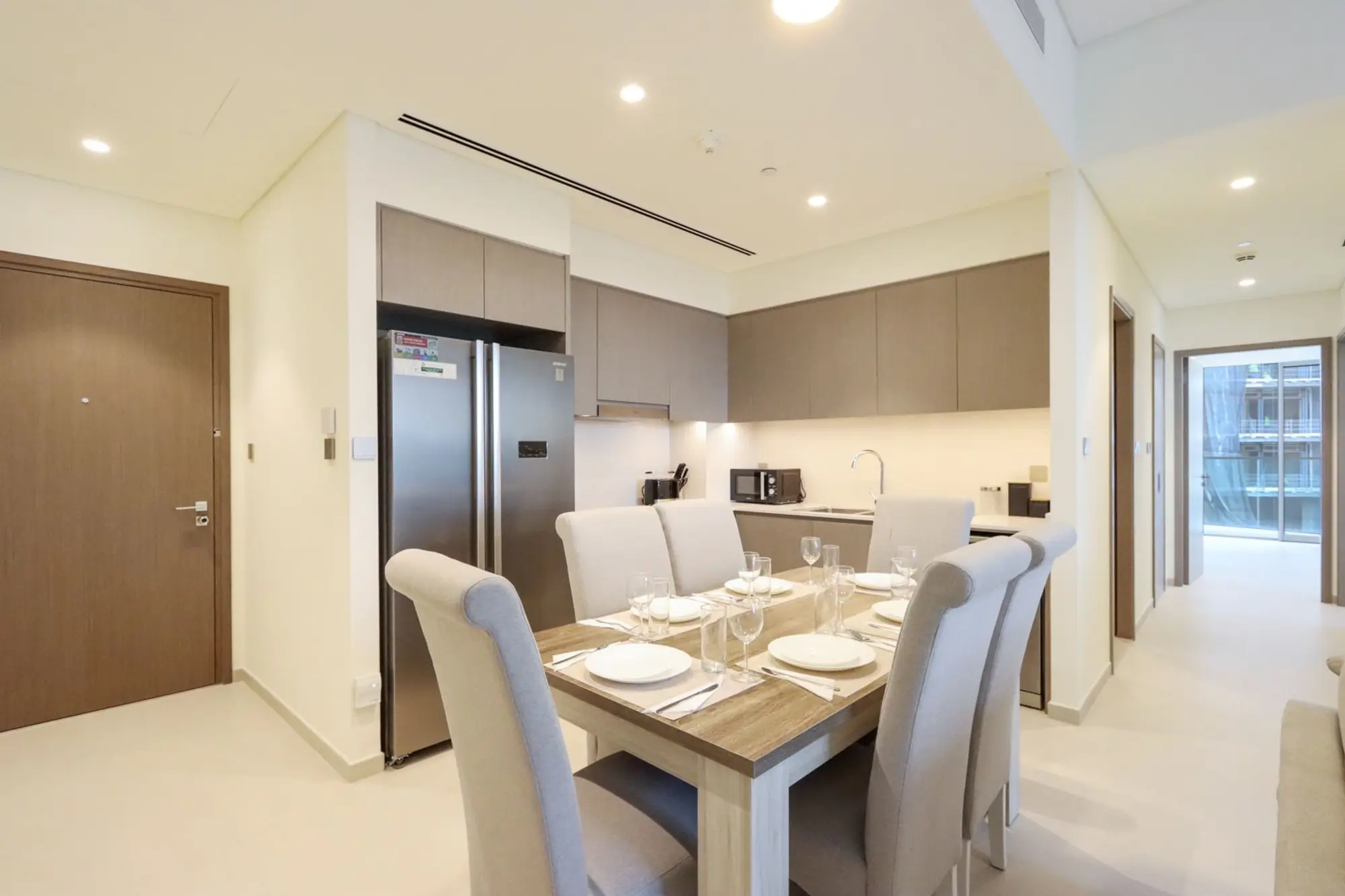 Modern 2BR with Partial Burj Khalifa View, Dubai