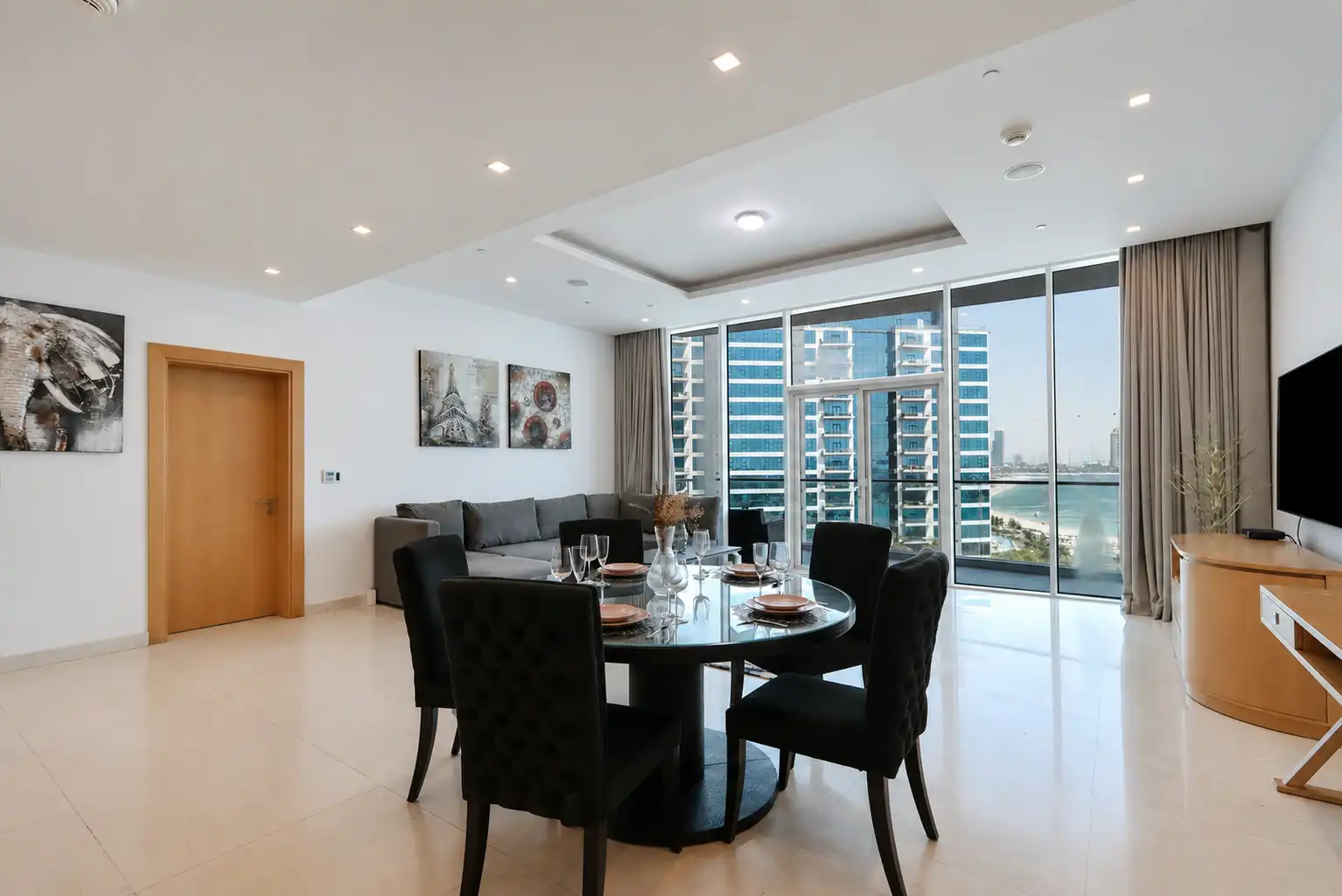 Oceanic - 1BR - Sea View & Beach Access, Dubai