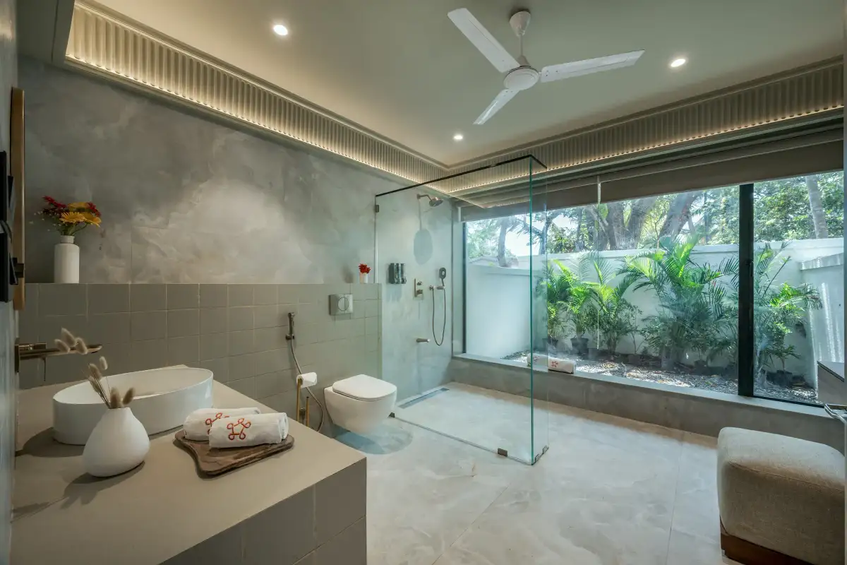SaffronStays Oriana. Layout, Alibaug