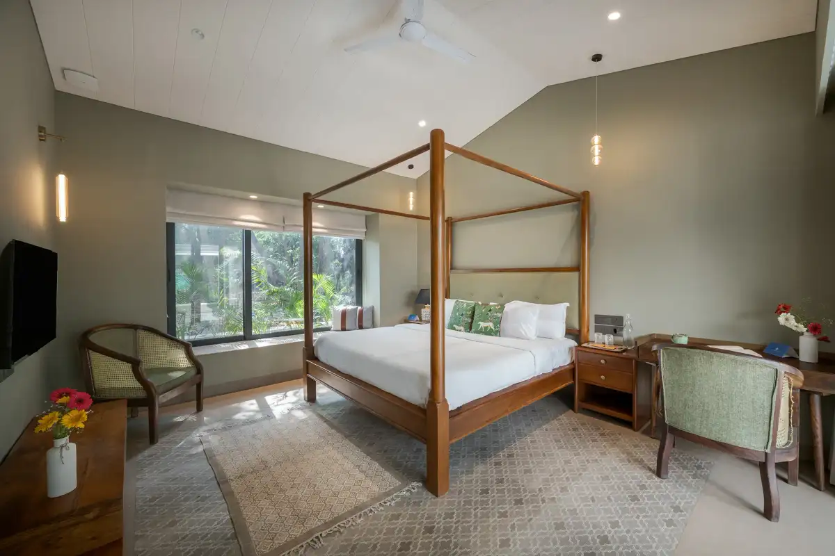 SaffronStays Oriana. Layout, Alibaug