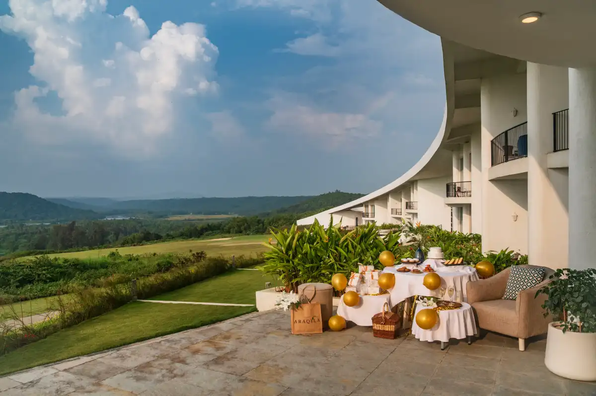 SaffronStays stands, Aravali, Sindhudurg