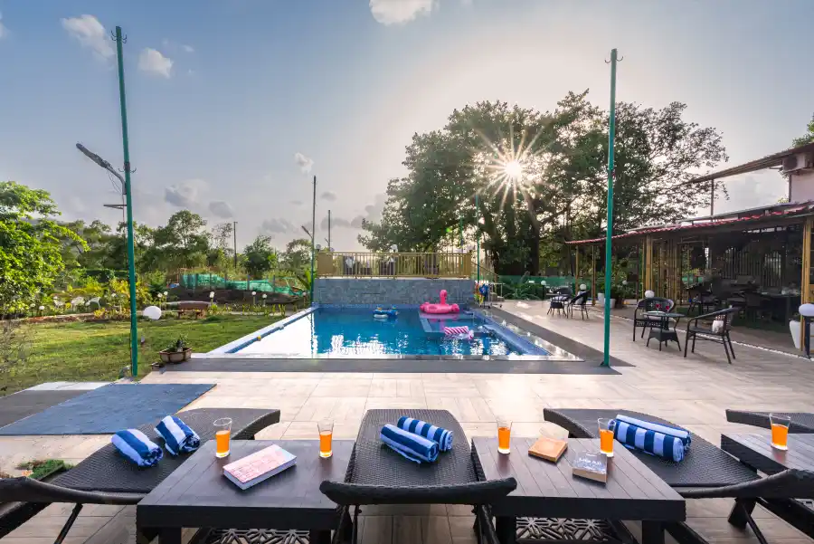 SaffronStays Vyom Farms, Karjat