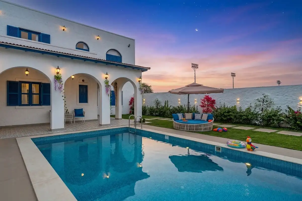 Santorini Villa with Private Pool, Gurgaon