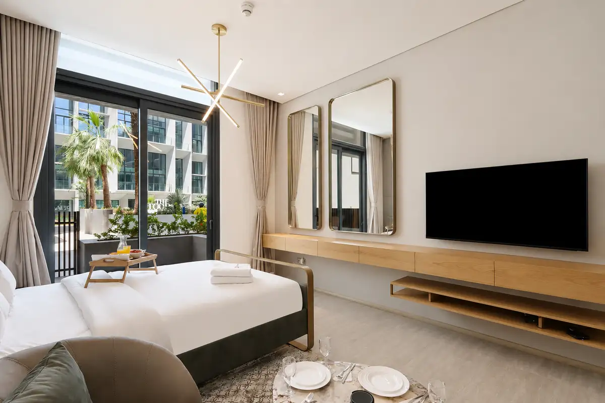 Serene Studio with Private Terrace in JVC, Dubai