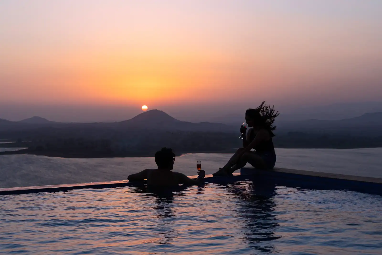 Sunset on the Lake, Igatpuri