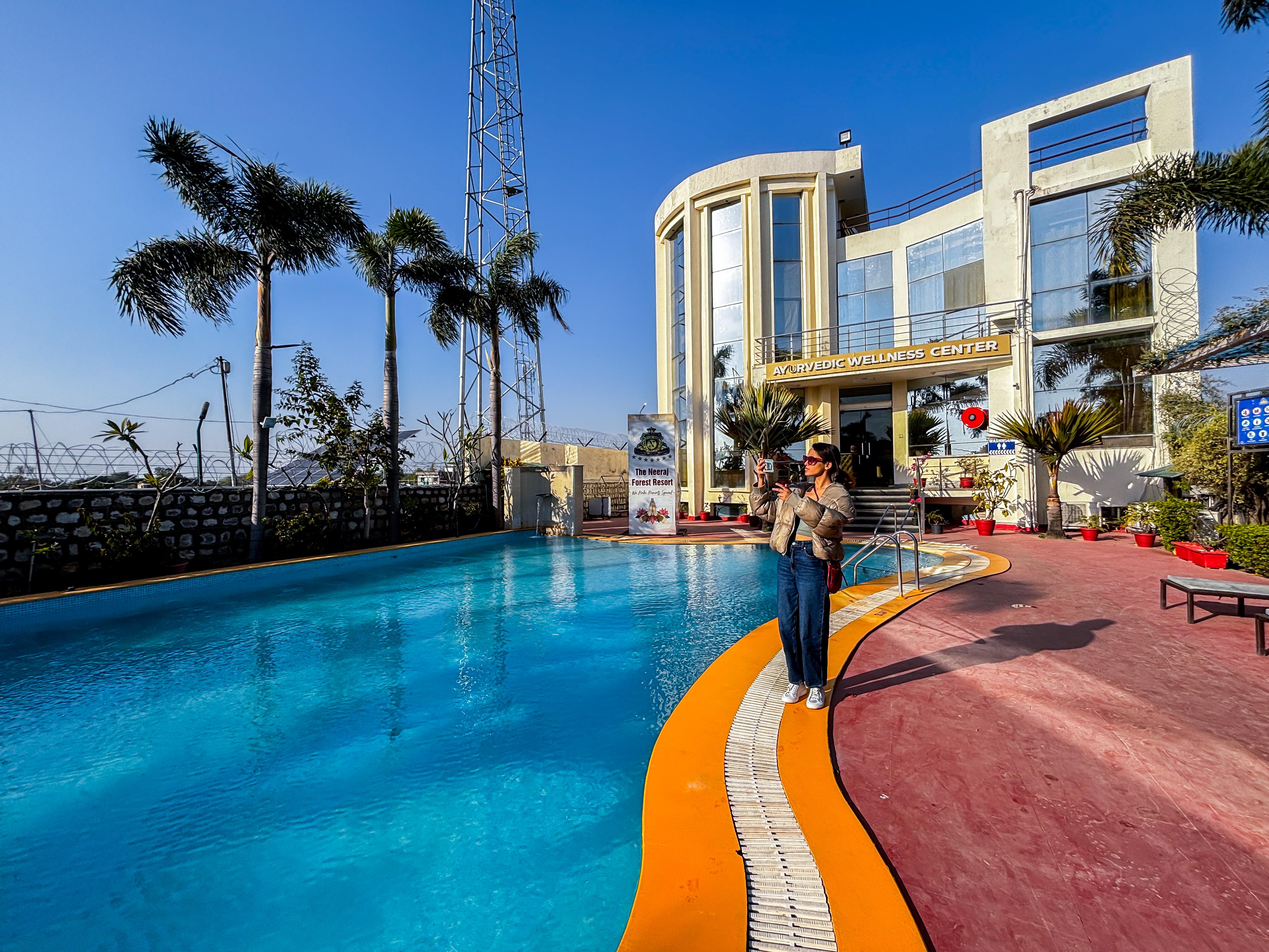The Neeraj River Forest Resort Wellness Center Facade