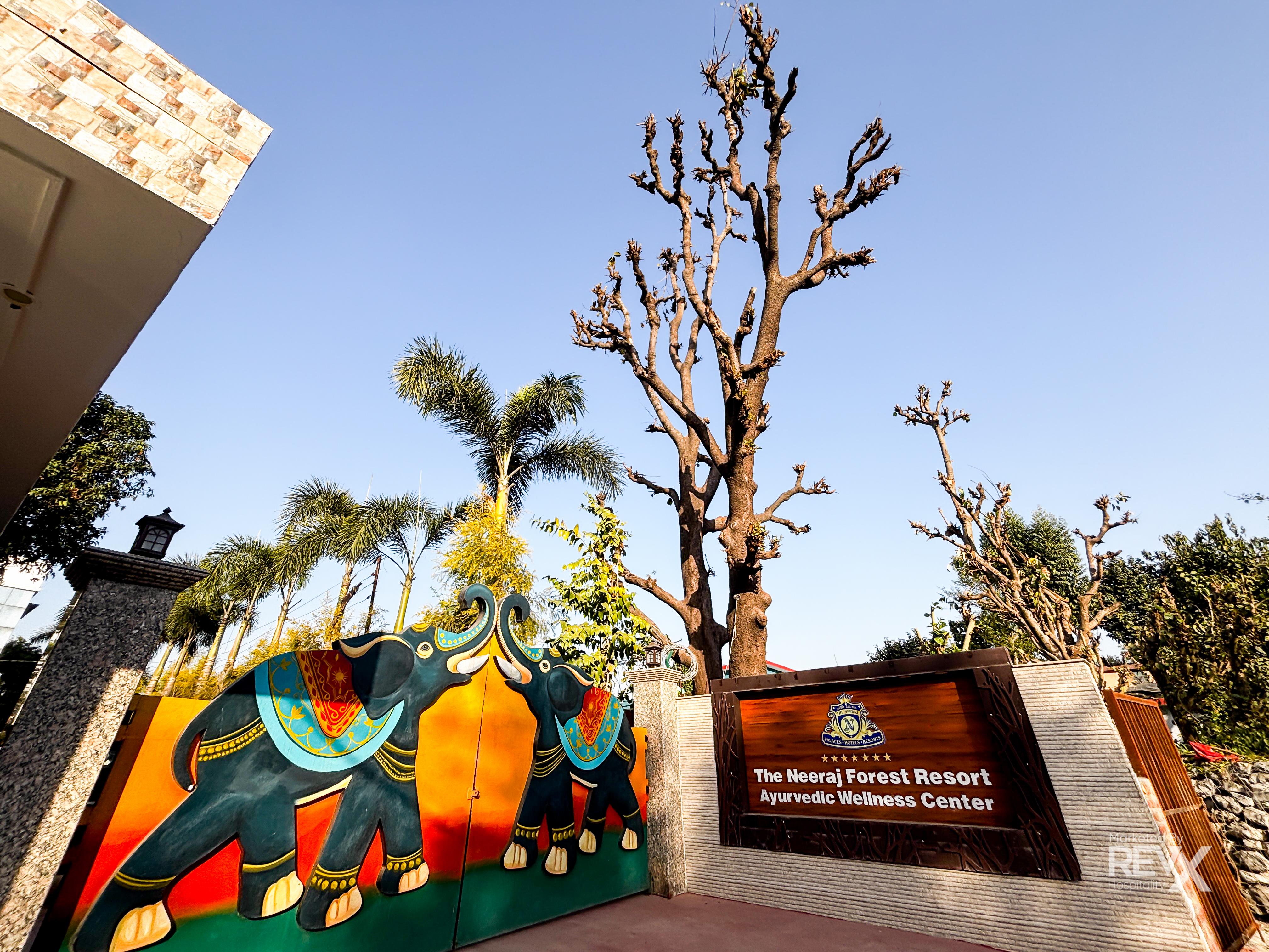 The Neeraj River Forest Resort Wellness Center Entrance
