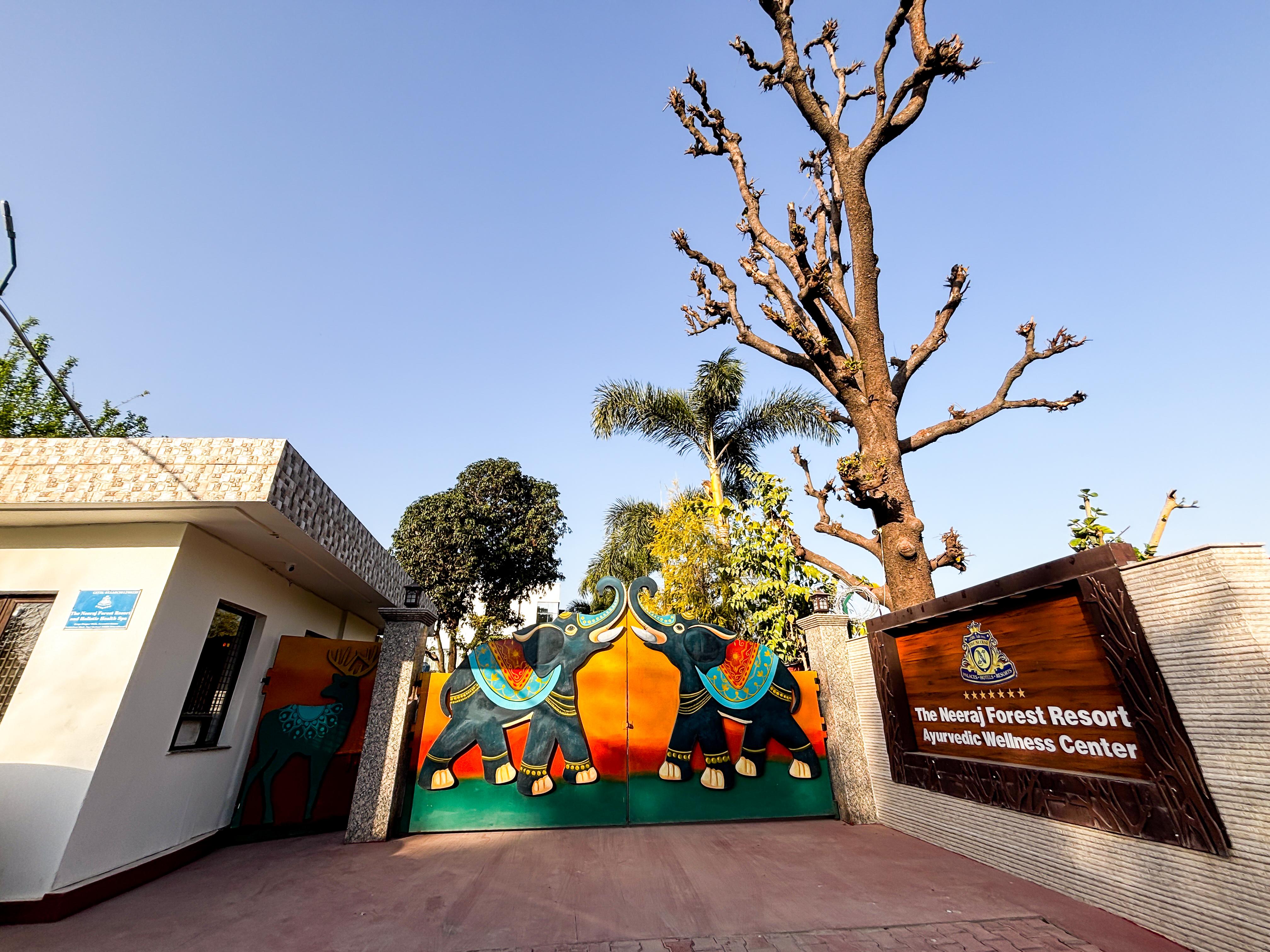 The Neeraj River Forest Resort Wellness Center Entrance