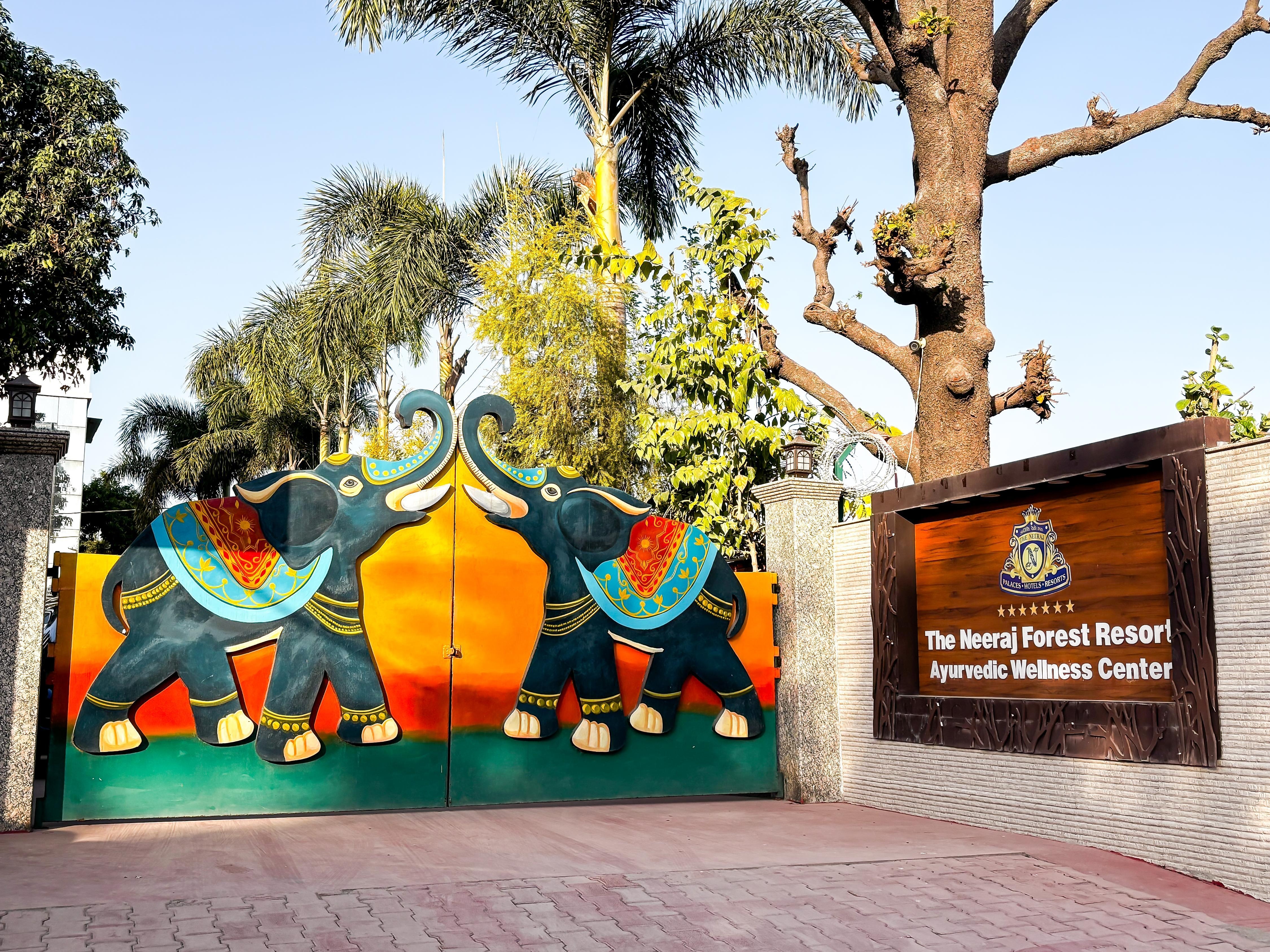 The Neeraj River Forest Resort Wellness Center Entrance