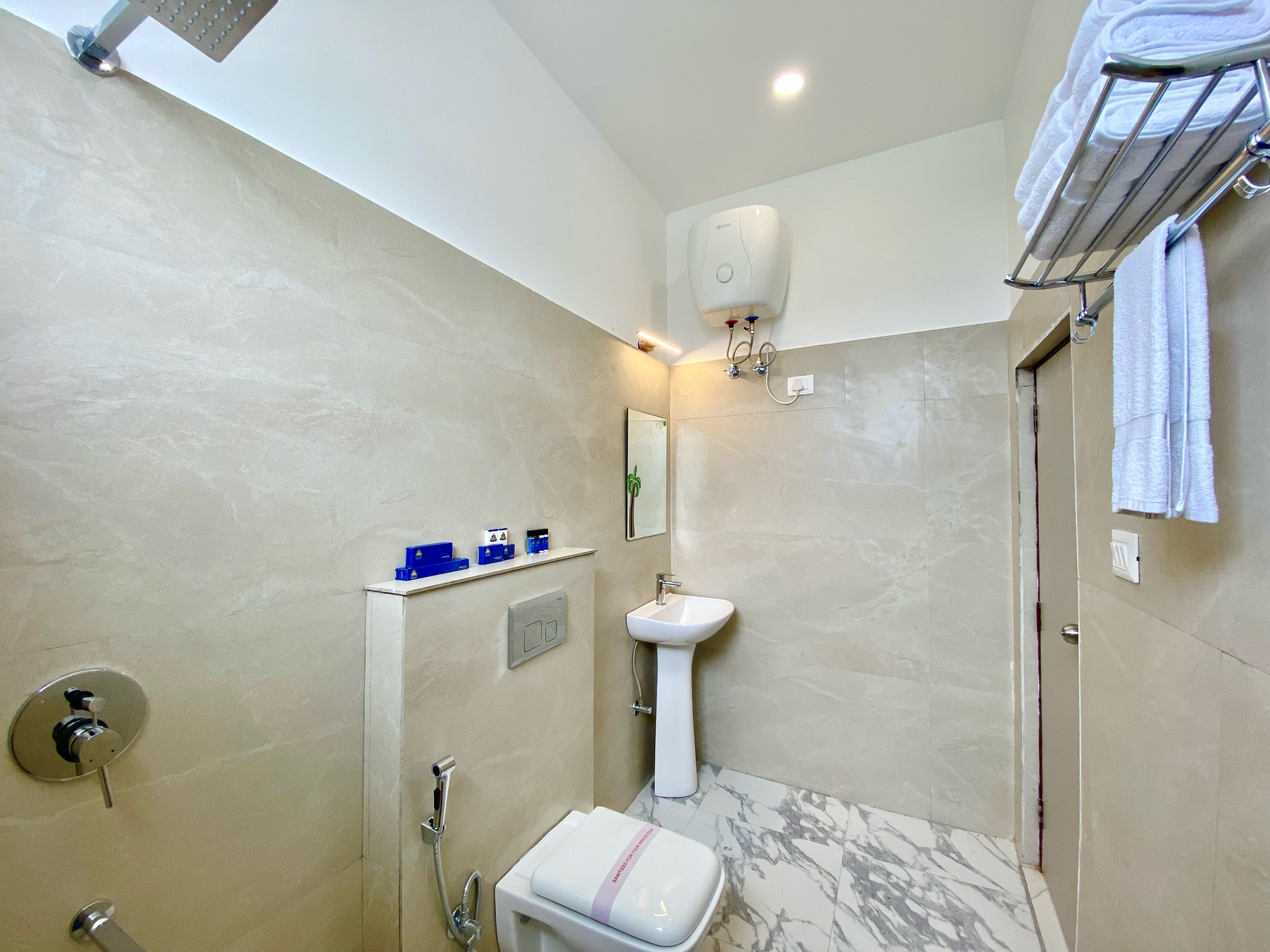The Neeraj River Forest Resort Wellness Center Bathroom